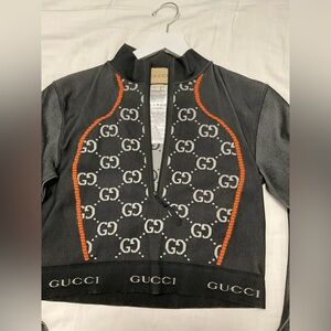 Gucci GG Jersey Jacquard
Cropped Top black size  large